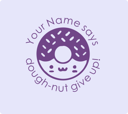 Donut Give Up Stamp