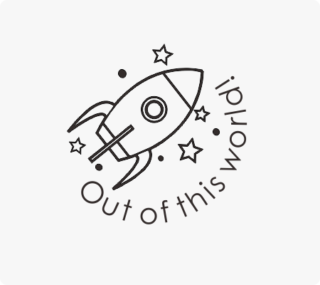 Out Of This World Stamp