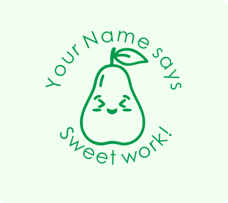 Pear Sweet Work Stamp