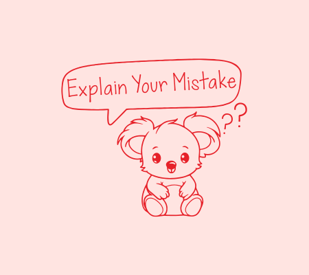 Explain Your Mistake!