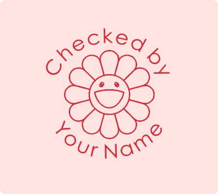 Checked By Teacher Stamp