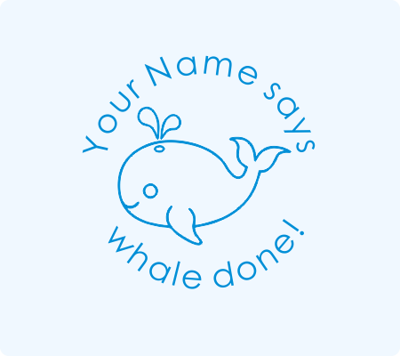Whale Done Stamp